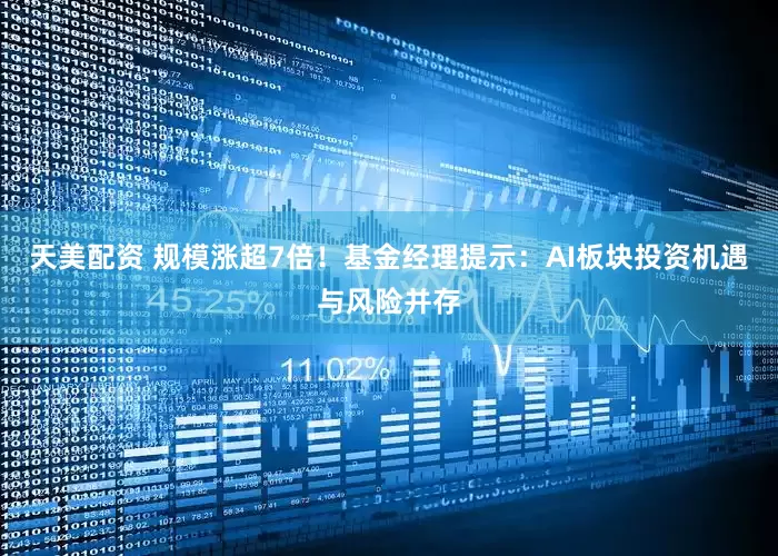 天美配资 规模涨超7倍！基金经理提示：AI板块投资机遇与风险并存