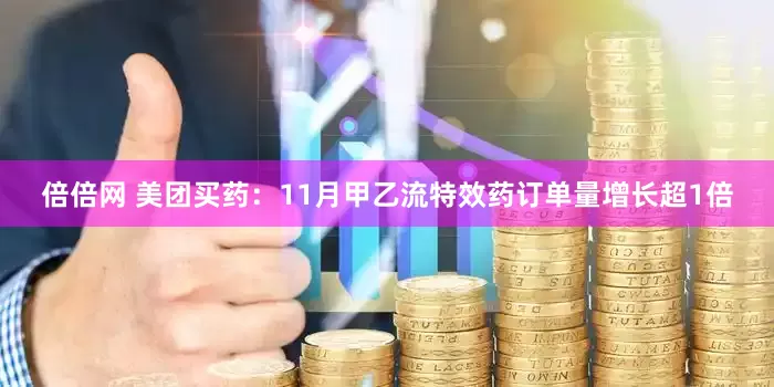 倍倍网 美团买药：11月甲乙流特效药订单量增长超1倍