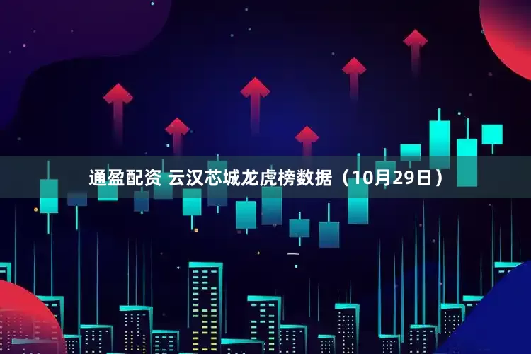 通盈配资 云汉芯城龙虎榜数据（10月29日）